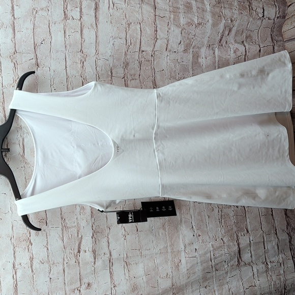 YPB White Athletic Mini Dress Medium New Nwt - Picture 5 of 7